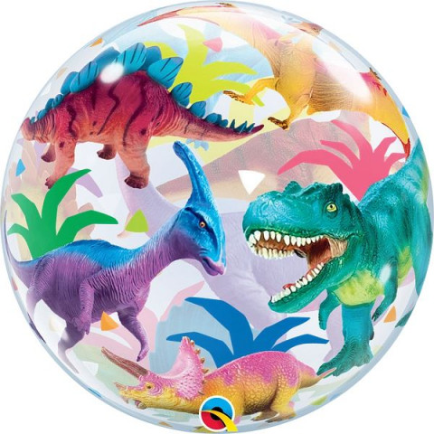 Balão Bubble Dinossauro 55CM