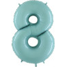 Balão #8 Azul Pastel 102cm