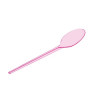 Colheres Rosa Flúor Transparente 12,5cm
