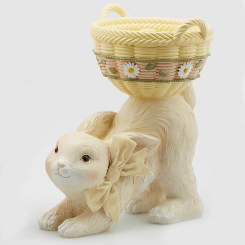 Coelho Cesta Amarela- 31cm