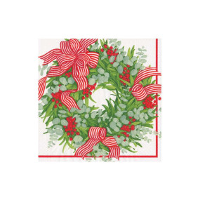 Guardanapos Ribbon Stripe Wreath C