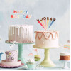 Topo Bolo Happy Birthday Acrilico