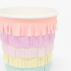 Copos Franjas Pastel