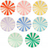 Pratos Riscas Coloridas Mix P