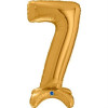 Balão de Ar NÚMERO 7 Dourado - 64CM