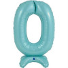 Balão de Ar NÚMERO 0 Azul Claro - 64CM