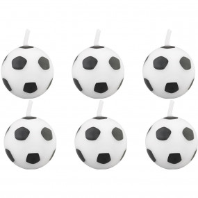 6 Velas Bolas Futebol
