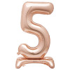 Balão de Ar NÚMERO 5 Rosegold - 76CM