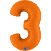 BALÃO #3 LARANJA 102CM