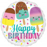 Balão Happy Birthday Gelados 45cm