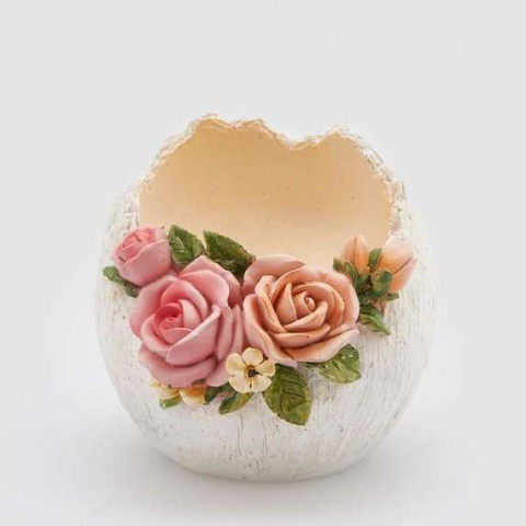 Taça Ovo Flores 10cm