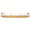 Tabuleiro Rattan com 3 Taças 51cm