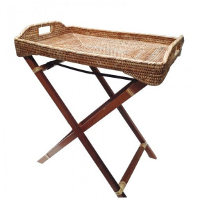Tabuleiro Rattan NATURAL com Pés