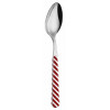 COLHER SOPA CANDY CANE Riscas