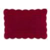 Individual Dupla Face Vermelho Veludo