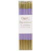 Velas Altas Lilás Dourado