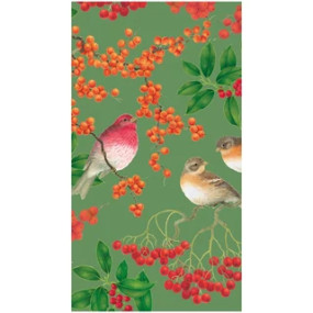 Guardanapos Birds And Berries Green