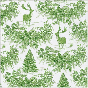 ROLO PAPEL Christmas Toile Green