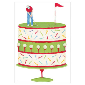Postal Golf Layer Cake
