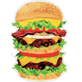 Postal Giant Burger Birthday