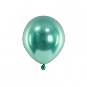 10 Balões Metálico Verde 12cm