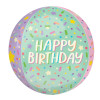 Balão Orbz Happy Birthday