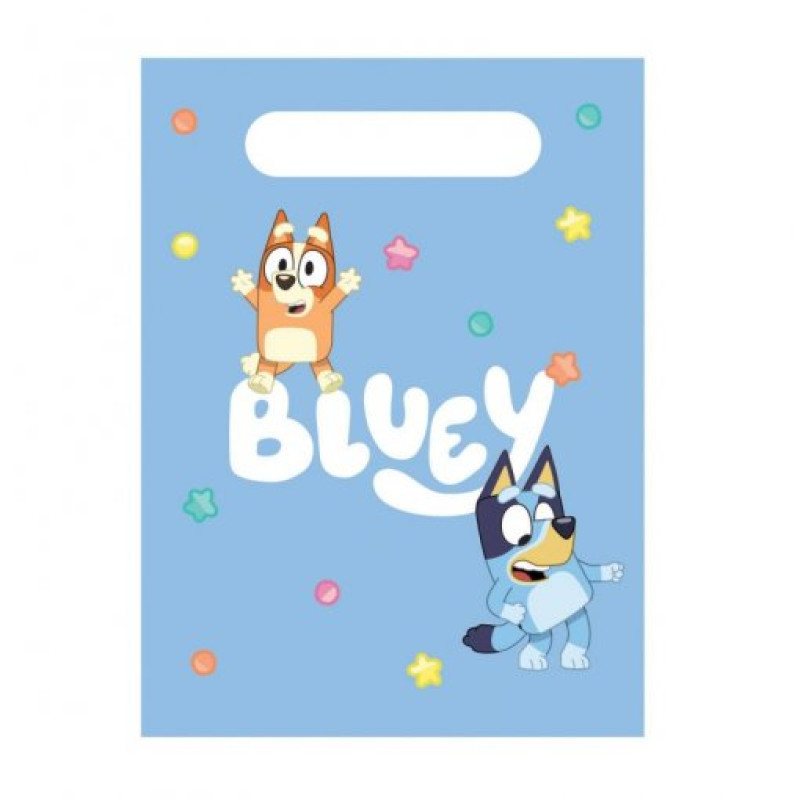 8 Sacos Bluey em Papel