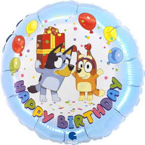 Balão BLUEY Happy Birthday 35cm