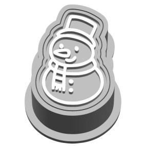Molde Brigadeiro c/ Carimbo - Boneco de neve