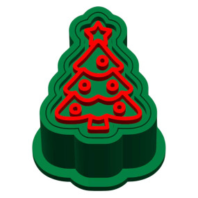 Molde Brigadeiro c/ Carimbo - Pinheiro de Natal