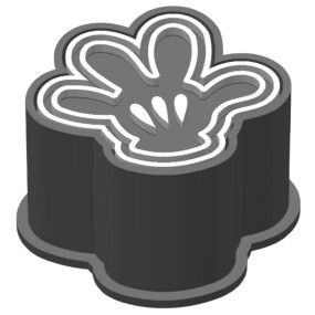Molde Brigadeiro c/ Carimbo - Luva Mickey