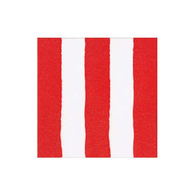 Guardanapos Cocktail Riscas Vermelho