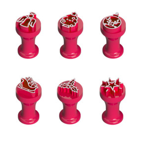 Conj. de Carimbos para Brigadeiro - Natal - Modelo 1