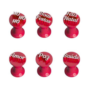 Conj. de Carimbos para Brigadeiro - Natal Textos