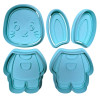 Conj. Mini Cortadores de Bolachas - Coelho e Coelha