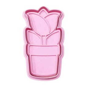 Cortador de bolachas Vaso com Tulipa