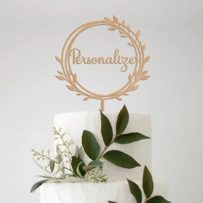 Topo de Bolo MDF Personalizado Moldura 4