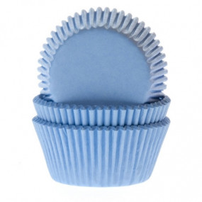 Formas Mini Cupcakes Azul Claro - Conj. 60