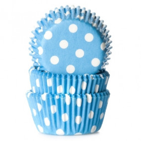 Formas Mini Cupcake Bolas Azuis - Conj. 60