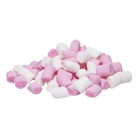 Mini Marshmallows Brancos e Rosa 50gr
