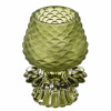 Castiçal Vidro Verde 12,5cm