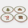 CONJ. 4 PRATOS Natal 15CM