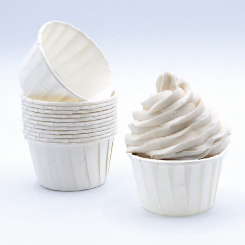 Formas Cupcake Brancas - conj.24