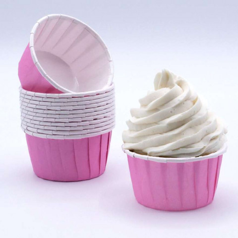 Formas Cupcake Rosa - conj.24