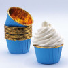 FORMAS CUPCAKE AZUL Dourado - CONJ.24