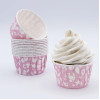FORMAS CUPCAKE ROSA BEBÉS- CONJ. 24