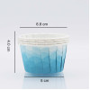 FORMAS CUPCAKE ONDAS AZUL - CONJ.24