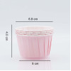 FORMAS CUPCAKE Rosa Bebé - CONJ.24