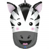 Balão cabeça zebra 74cm