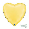 Balão CORAÇÃO AMARELO BANANA